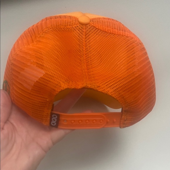 Orange Crush Women's Floral trucker baseball Cap - Picture 3 of 9